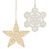 The Met Store 2024 Star and Snowflake Ornament Set