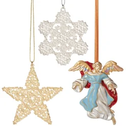 The Met Store 2024 Star, Snowflake, and Angel Tree Ornament Set