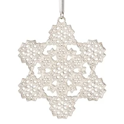 The Met Store 2024 Sterling Silver Star and Snowflake Ornament Set