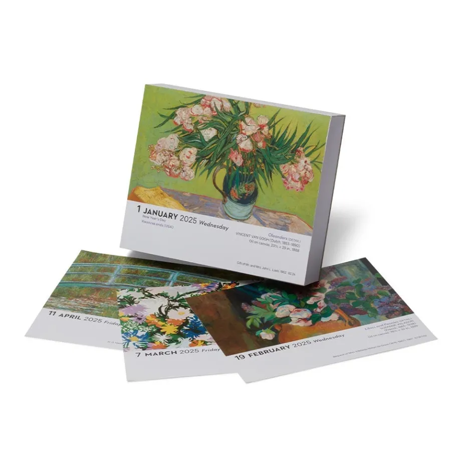 The Met Store Art of Flowers Day-to-Day Calendar 2025