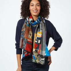 The Met Store Bearden The Block Oblong Silk Scarf