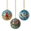 The Met Store Birds of America Hand-Painted Glass Ornament Set