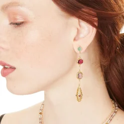 The Met Store Cascading Gems Drop Earrings