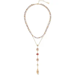 The Met Store Cascading Gems Y-Necklace