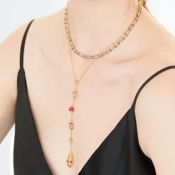 The Met Store Cascading Gems Y-Necklace