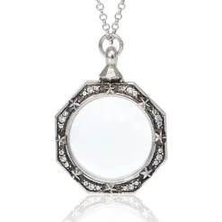 The Met Store Celestial Octagonal Magnifier Pendant Necklace