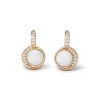 The Met Store Celestial Symbols Carved Mother-of-Pearl Coin Hoop Earrings