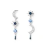 The Met Store Celestial Symbols Linear Drop Earrings