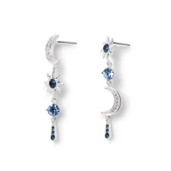 The Met Store Celestial Symbols Linear Drop Earrings