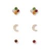 The Met Store Celestial Symbols Stellar Stud Earrings Set