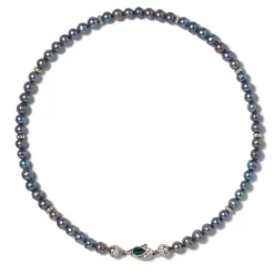 The Met Store Chelsea Peacock Pearl Necklace and Drop Earrings Set