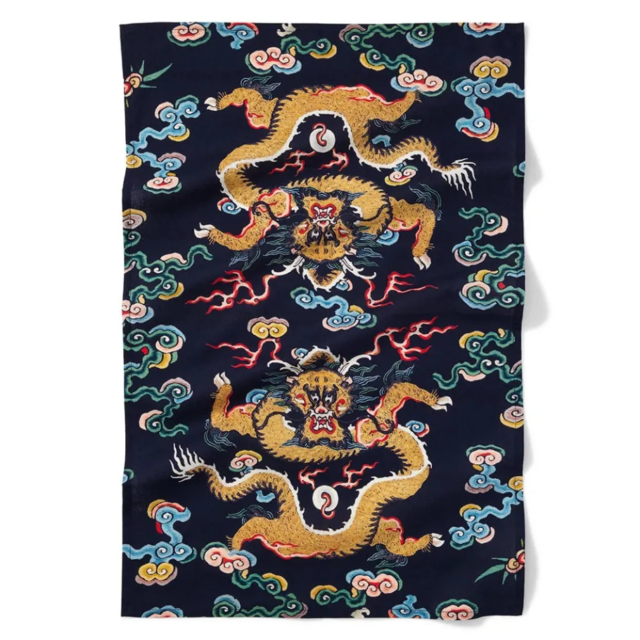 The Met Store Chinese Dragon Rank Badge Tea Towel