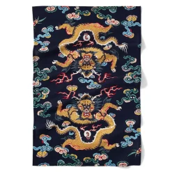 The Met Store Chinese Dragon Rank Badge Apron and Tea Towel Set