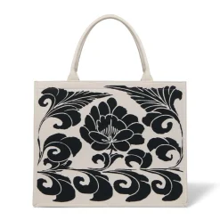 The Met Store Chinese Peony Oversize Structured Tote