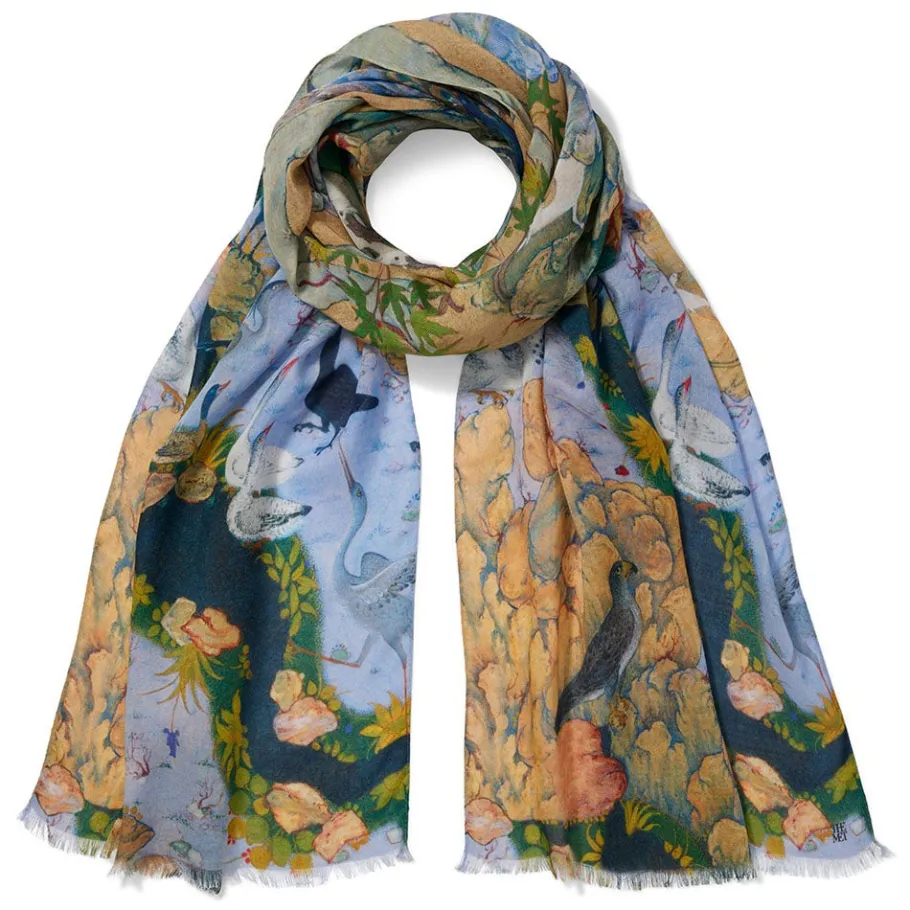 The Met Store Concourse of the Birds Oblong Scarf