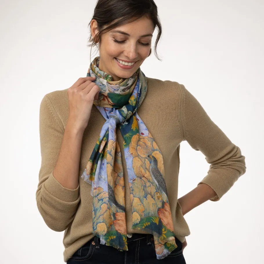 The Met Store Concourse of the Birds Oblong Scarf