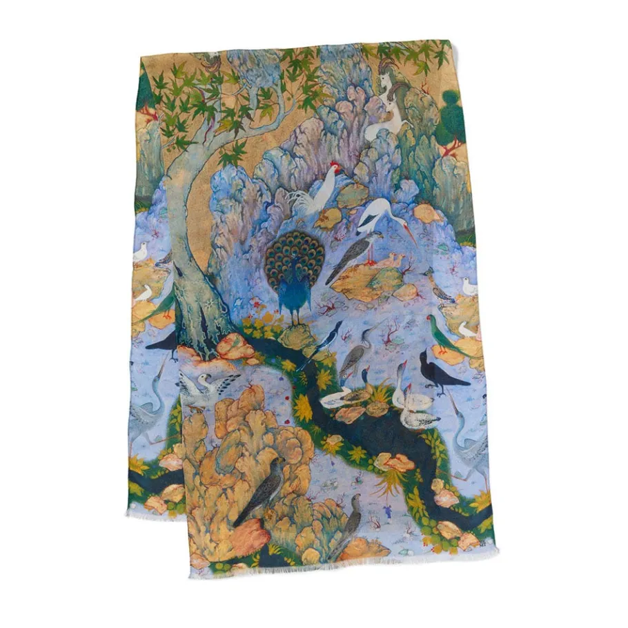 The Met Store Concourse of the Birds Oblong Scarf