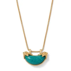 The Met Store Cypriot Jade Crescent Pendant Necklace