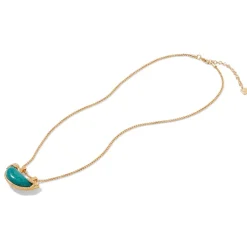 The Met Store Cypriot Jade Crescent Pendant Necklace