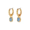 The Met Store Cypriot Twist Hoop Earrings with Removable Charms