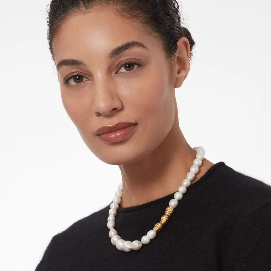 The Met Store Cypriot Twist Pearl Necklace and Drop Earrings Set