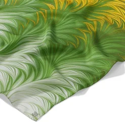 The Met Store Daisy Garden Marbled Paper Oblong Silk Scarf