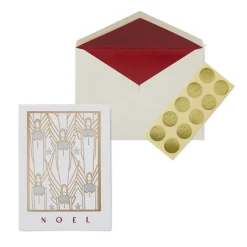 The Met Store Drevenstedt: Noel Fine Holiday Cards with Lined Envelopes and Foil Seals