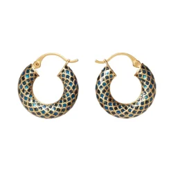 The Met Store Egyptian Feather Hoop Earrings