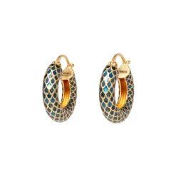 The Met Store Egyptian Feather Hoop Earrings