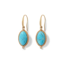 The Met Store Egyptian Hathor Turquoise Drop Earrings