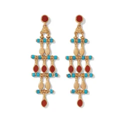 The Met Store Egyptian Nefer Amulet Chandelier Earrings