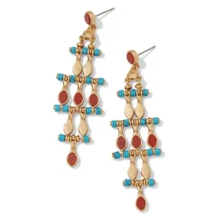 The Met Store Egyptian Nefer Amulet Chandelier Earrings