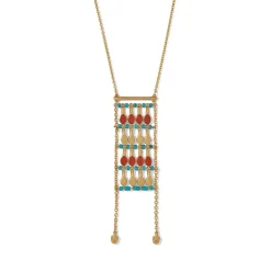 The Met Store Egyptian Nefer Amulet Ladder Pendant Necklace