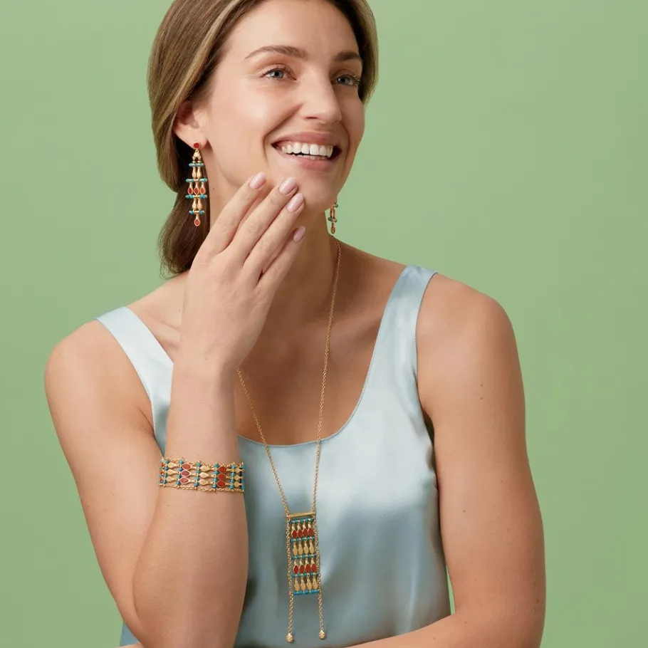 The Met Store Egyptian Nefer Amulet Ladder Pendant Necklace