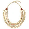 The Met Store Egyptian Nefer Amulet Red Jasper Collar Necklace