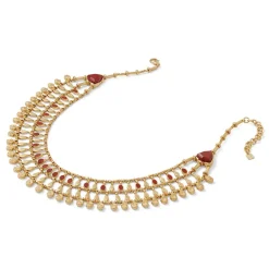 The Met Store Egyptian Nefer Amulet Red Jasper Collar Necklace