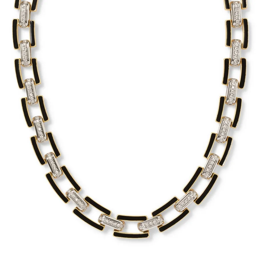 The Met Store European Buckle Enamel Collar Necklace