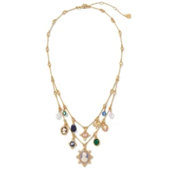 The Met Store European Cameo Charm Necklace and Drop Earrings Set