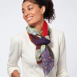 The Met Store Gee's Bend Pettway Quilt Design Oblong Silk Scarf