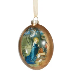The Met Store Gerard David Nativity Scene Glass Disc Ornament