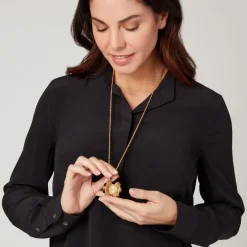 The Met Store Hand-Enameled Egg Pendant Watch