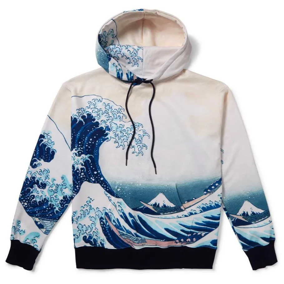 The Met Store Hokusai Great Wave All-Over Print Unisex Hoodie