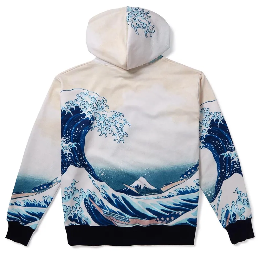 The Met Store Hokusai Great Wave All-Over Print Unisex Hoodie