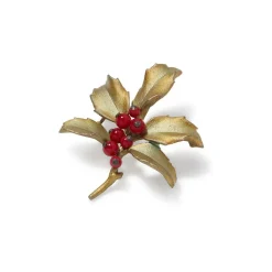The Met Store Holly Berry Jade Brooch