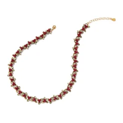 The Met Store Holly Berry Jade Statement Necklace