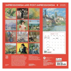 The Met Store Impressionism and Post-Impressionism Wall Calendar 2025