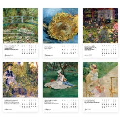 The Met Store Impressionism Gardens Plexiglass Calendar Refill 2025