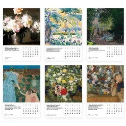 The Met Store Impressionism Gardens Plexiglass Calendar Refill 2025