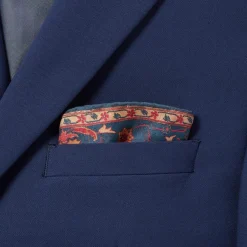 The Met Store Iranian Vase Carpet Silk Pocket Square