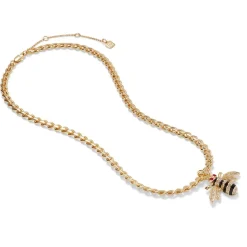 The Met Store Jeweled Bee Pendant Necklace